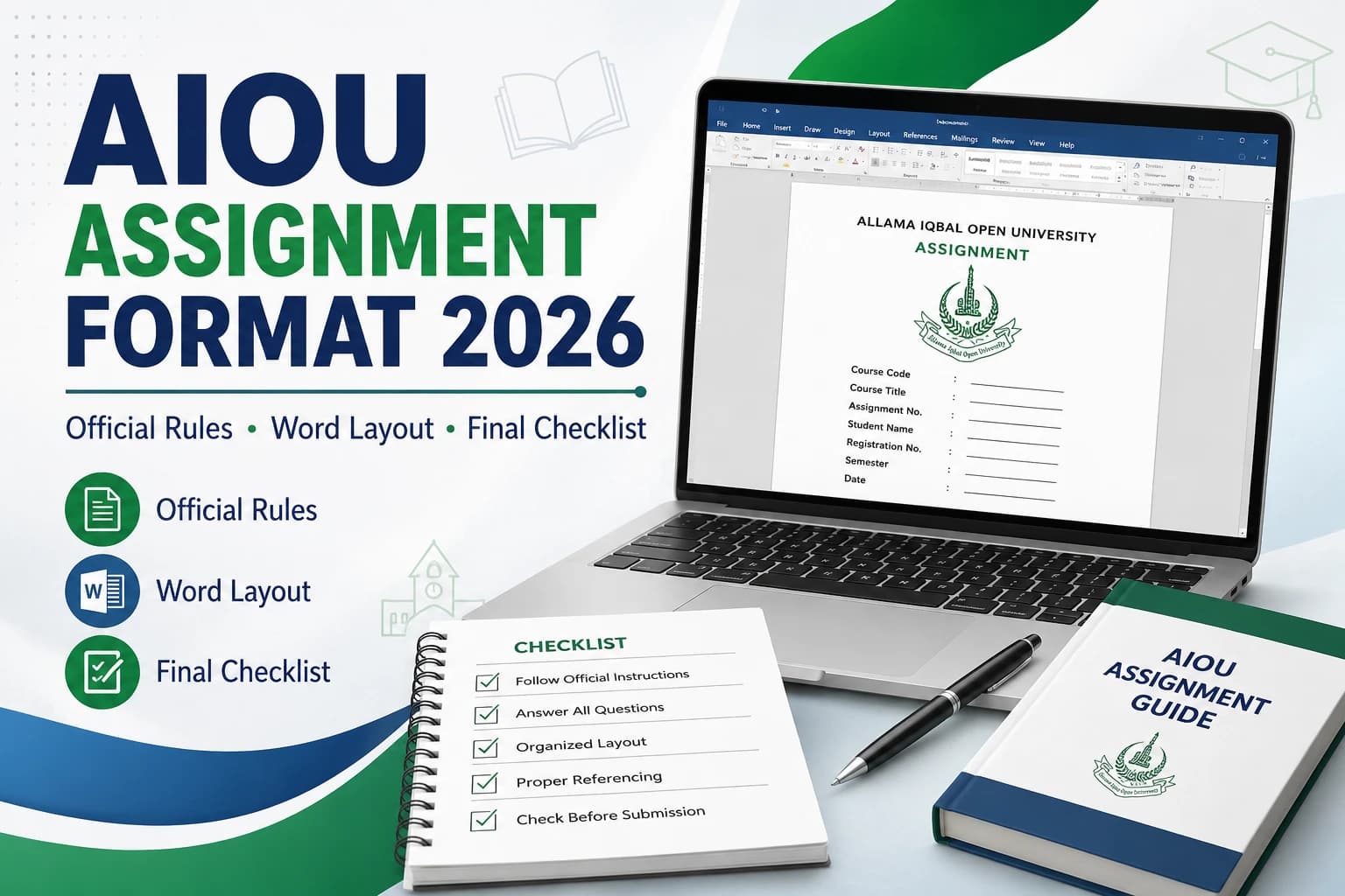 AIOU Assignment Format 2026: Official Guide & Checklist
